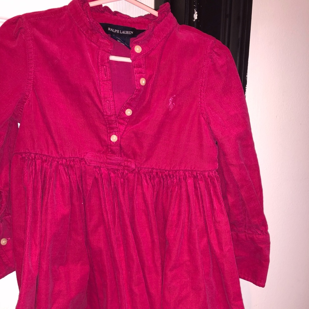 Pink corduroy Ralph Lauren dress